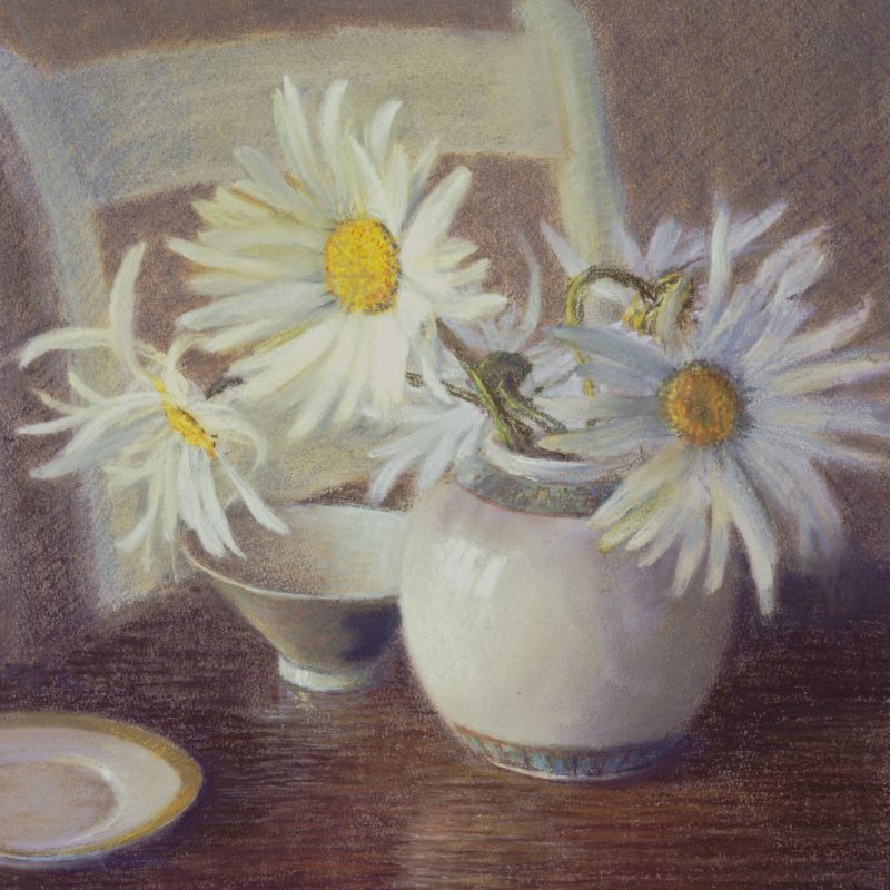 Daisies In A White Bowl